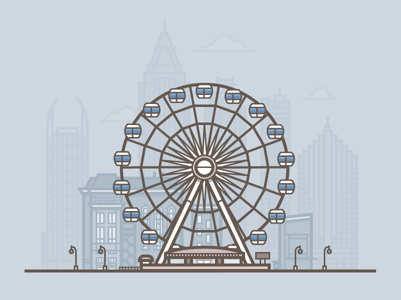 Ferris-wheel-in-Atlanta-by-Daniel-Haire